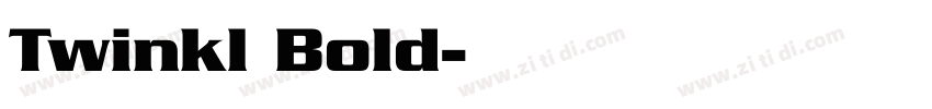 Twinkl Bold字体转换